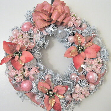 Pink Christmas wreath