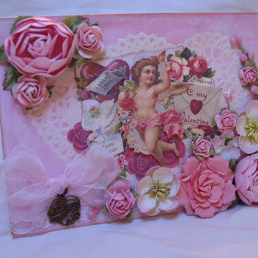 Shabby Chic Pink Valentine&#039;s Day card