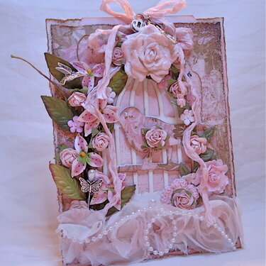 Shabby Chic Bird Cage card