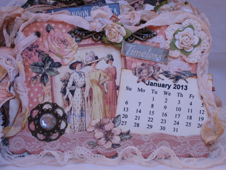 Martica&#039;s Ladies Diary SS Swap Mini Calendar - January
