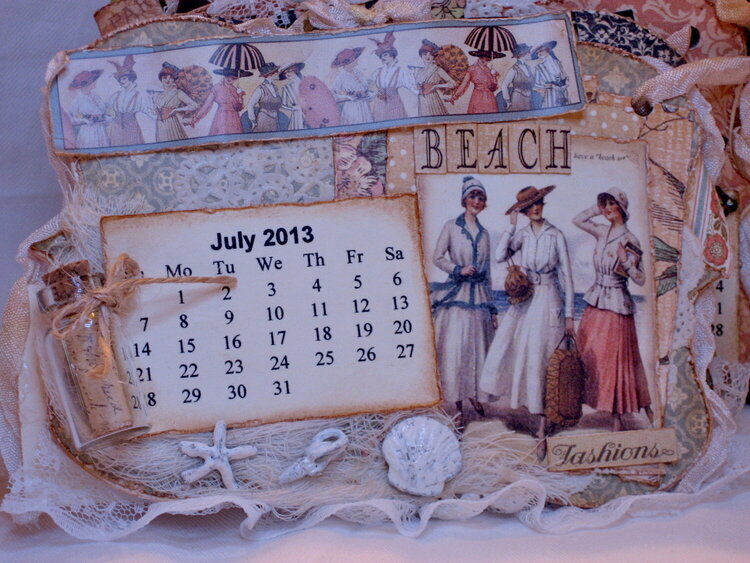 Martica&#039;s Ladies Diary SS Swap Mini Calendar - July