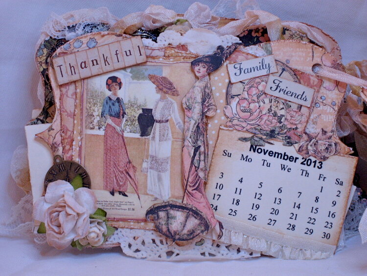 Martica&#039;s Ladies Diary SS Swap Mini Calendar - November