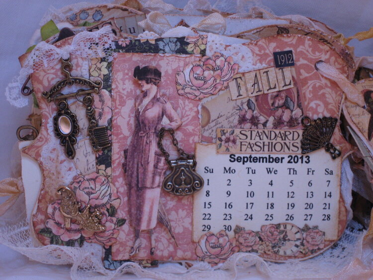 Martica&#039;s Ladies Diary SS Swap Mini Calendar - September