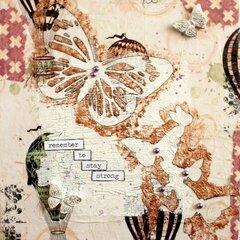 Remember to stay strong canvas *Bo Bunny*