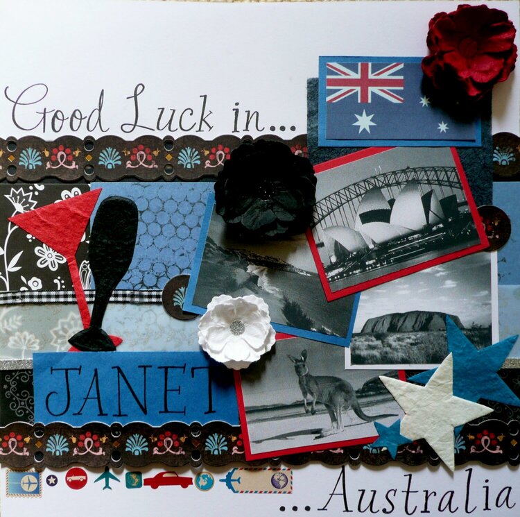 Good luck in Australia Janet