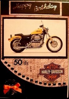 Harley Mad birthday card