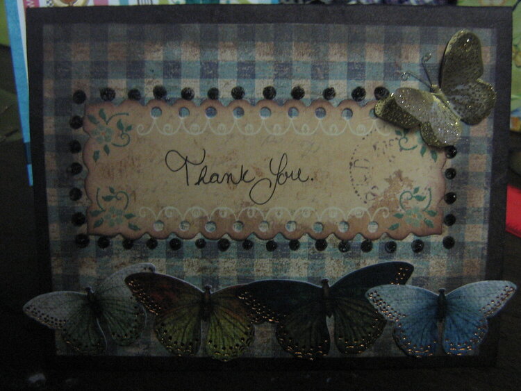 Rustic Thank You Card