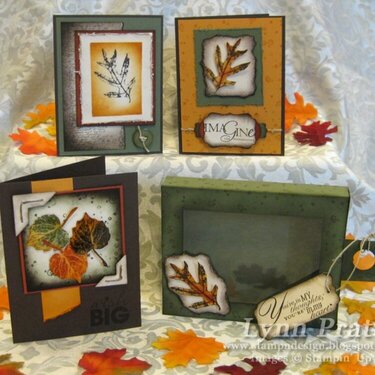 French Foliage 3 Card &amp; Box