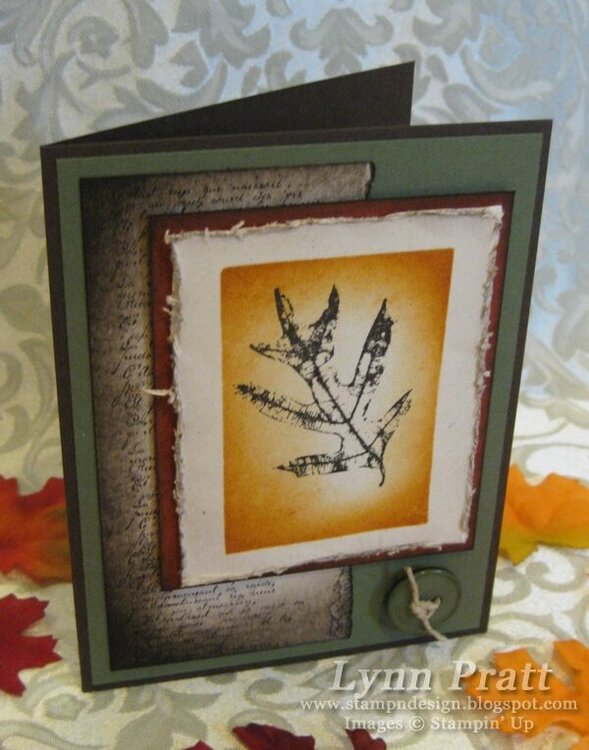 French Foliage 3 Card &amp; Box