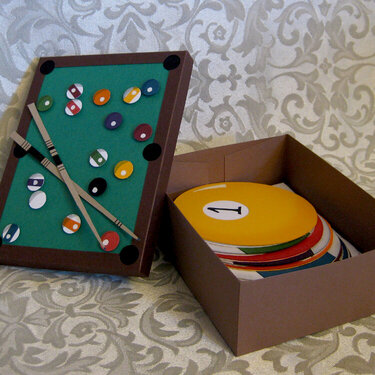 Pool Table Box and Cards