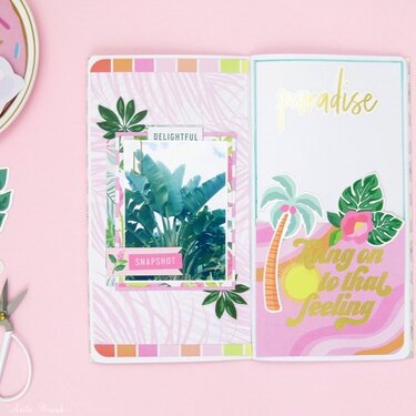 Paradise travellers notebook spread
