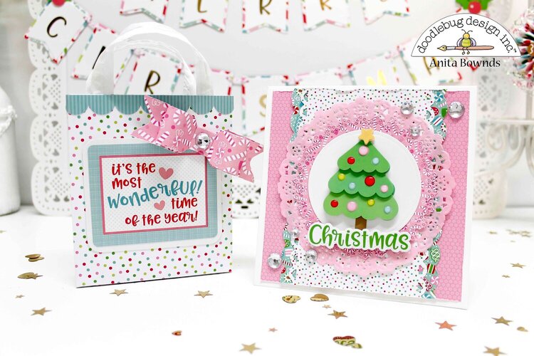 Card and gift bag - Doodlebug design dt