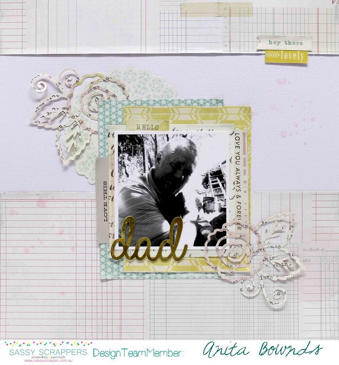 dad layout for sassy scrapper