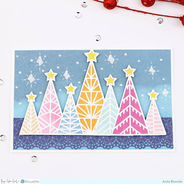 Christmas tree card