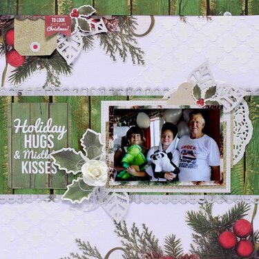 holiday hugs and mistletoe kisses