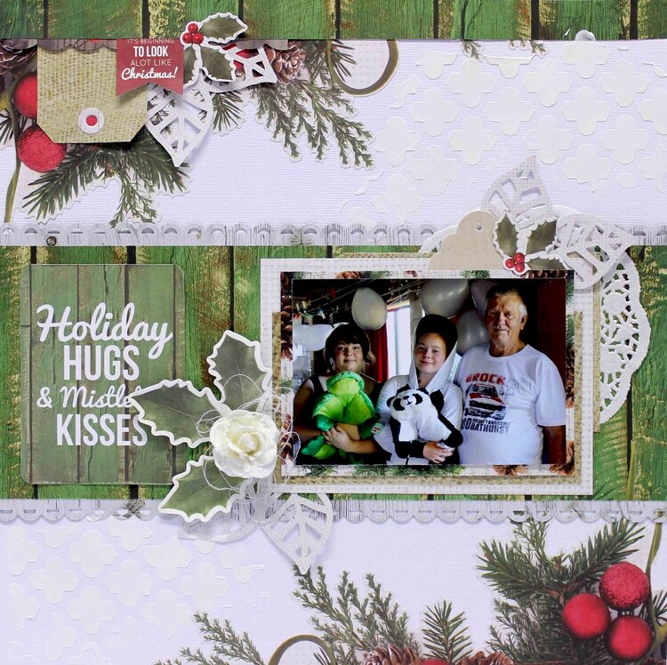 holiday hugs and mistletoe kisses