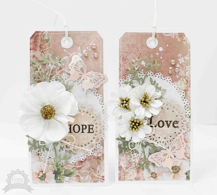 Love and hope tags |Couture Creations DT
