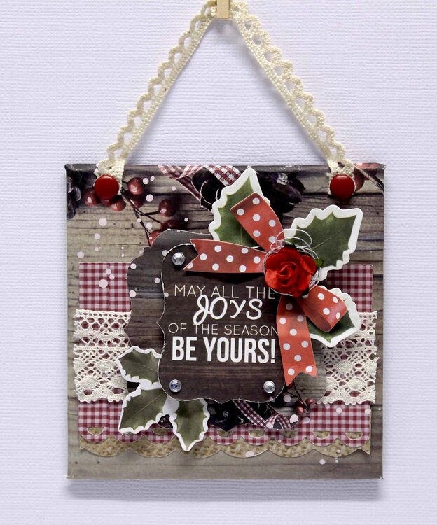 may all the joys of the season be yours mini canvas
