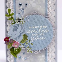 so many smiles begin with you Card - Kaisercraft DT