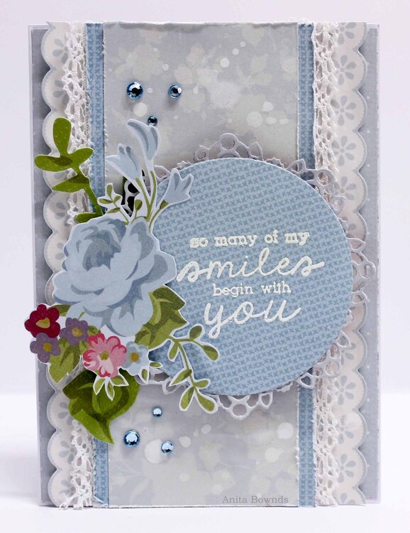 so many smiles begin with you Card - Kaisercraft DT