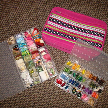 ribbon and floss case