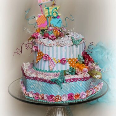 Sweet 16 Birthday Cake~~Petaloo~~
