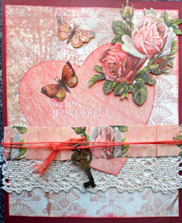 valentine roses card