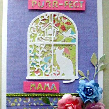 Purr-fect Mother's Day Card-NSD Colour Challenge
