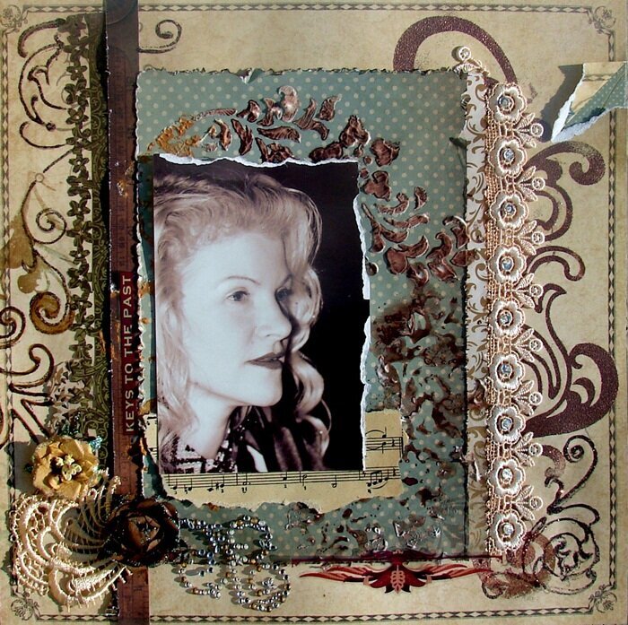 KEYS TO THE PAST with SCRAPS OF ELEGANCE December Kit