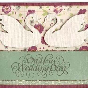Swan Wedding Card