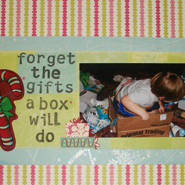 forget the gifts....
