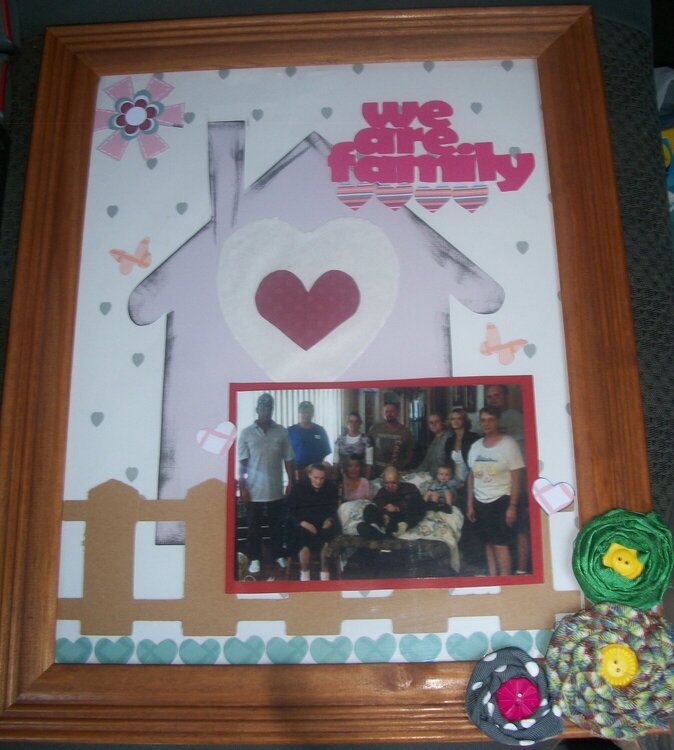 &quot;we are family&quot; frame