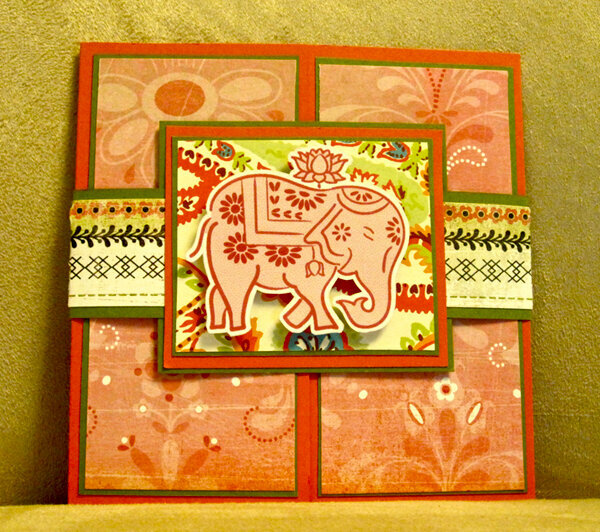 Indian Wedding Card - Slide off gatefold - closed