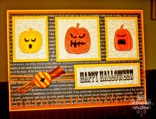 Halloween 2011 - Pumpkins in a row