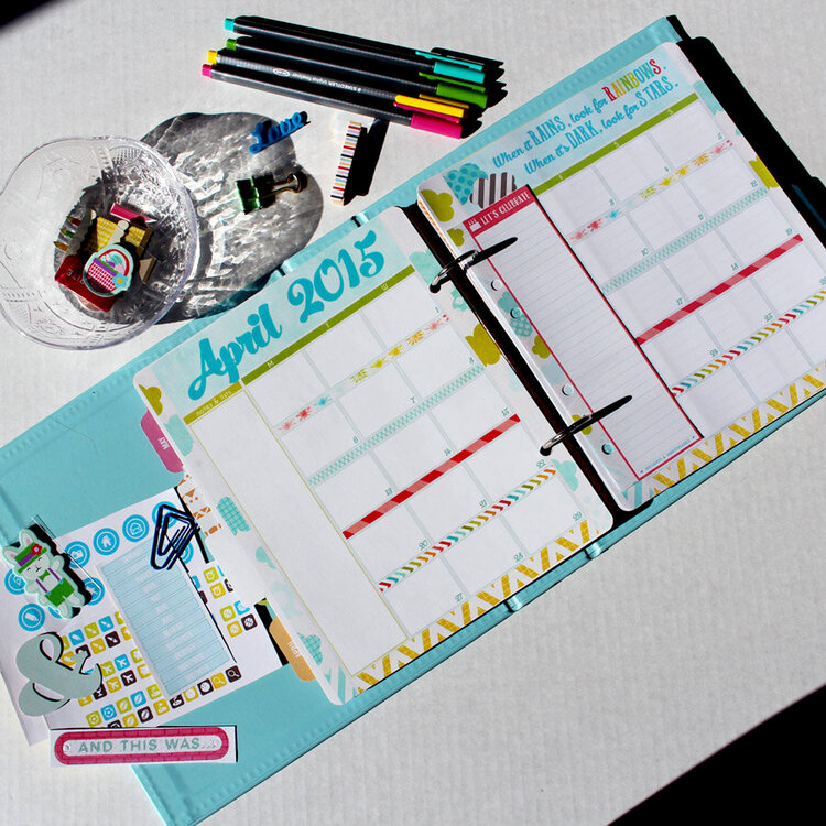 April Monthly Planner Page - in my Project Life planner album