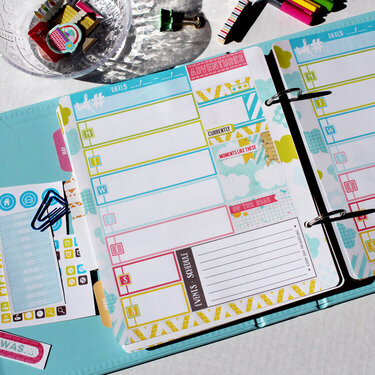 April Weekly Planner Page - in my Project Life planner album