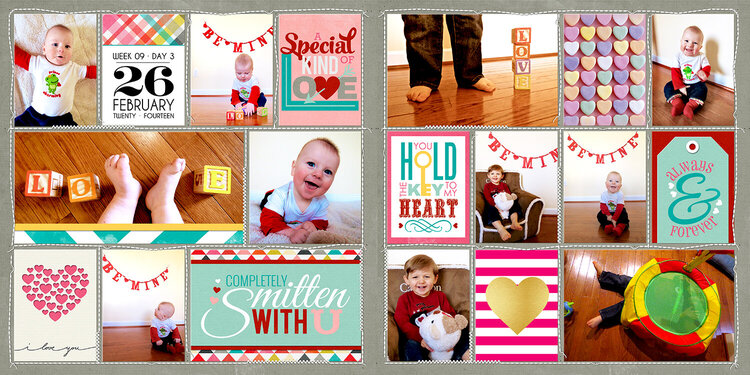 Project Life 2014 (Week 9, Day 3): Valentine&#039;s Photos