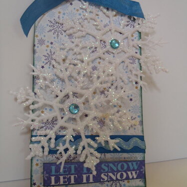 Let it Snow Holiday Tag