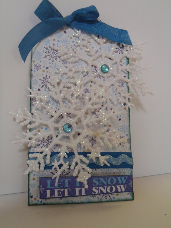 Let it Snow Holiday Tag