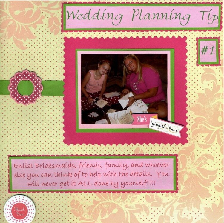 Wedding Planning Tip #1