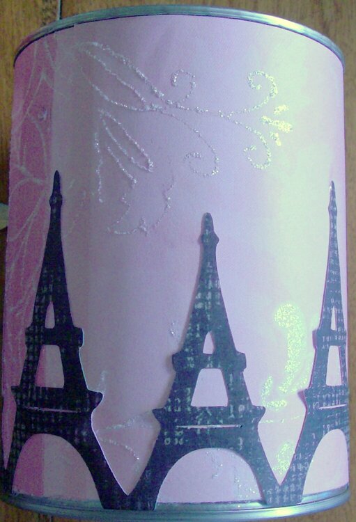 Eiffel Tower paint can