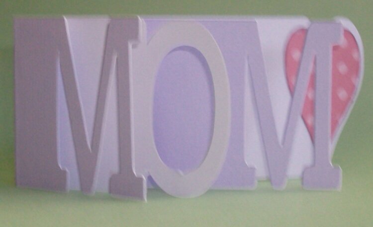Mom wordbook card