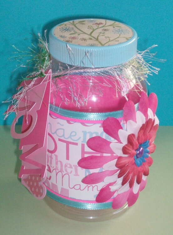 Mom Gift JAr with card