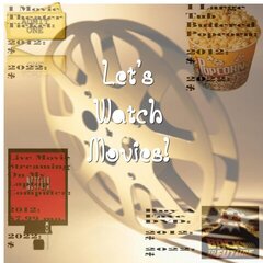 Time Machine Mini Book Pg 4 "Let's Watch Movies!" NSD Scrapbookk Challenge 2012