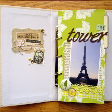 Snapshots of Paris Mini Album *inside cover &amp; page 1*