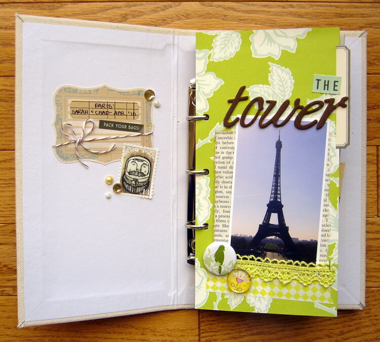 Snapshots of Paris Mini Album *inside cover &amp; page 1*