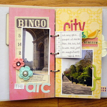 Snapshots of Paris Mini Album *page 4 &amp; journaling*
