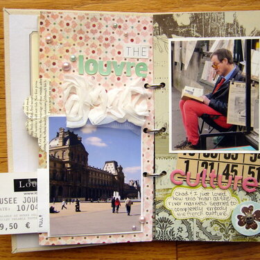 Snapshots of Paris Mini Album *page 6 &amp; 7 with hidden ticket*