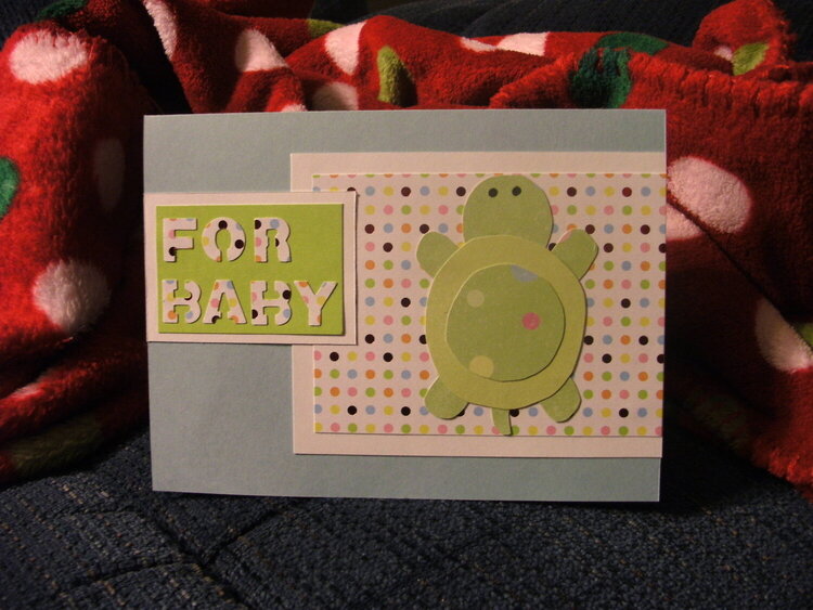 baby turtle card
