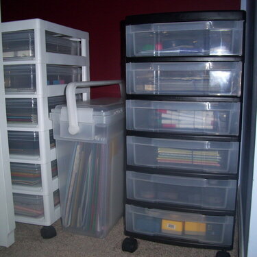 Auxiliary Scrap Storage:  Carts and File Box